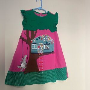 Mini Boden flutter sleeve girls dress